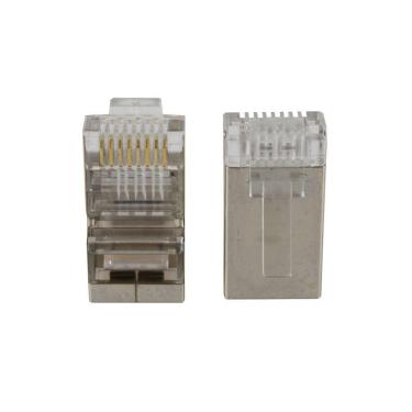 Imagem de Conector Rj-45 Macho Evus C-103 Cat6 Blindado 100un.