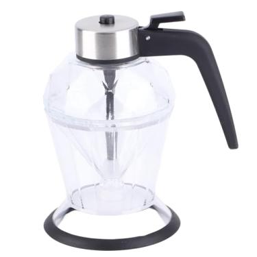 Imagem de TOPINCN Garrafa de Mel Diamondes de 200 Ml, Dispensador de Líquido Portátil, Frasco Decorativo para Armazenamento de Cozinha, Recipiente de Vidro Transparente Tipo Prensa para Azeite,