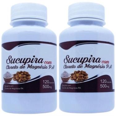 Imagem de Sucupira Composta Cloreto Magnésio Pa 2 Frascos de 120 Cápsulas 500mg 