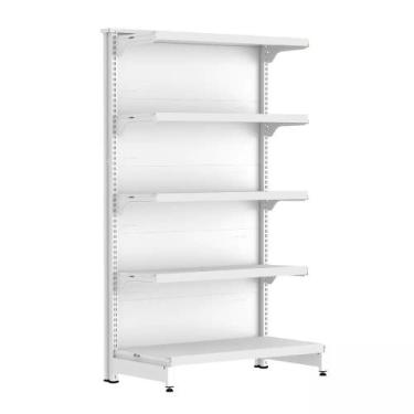 Imagem de Gondola Ponta 170 FIT Branco 5 Bandeja Sp Etiqueta - AMAPÁ