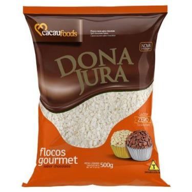 Imagem de Flocos Gourmet Chocolate Branco 500g Dona Jura - Cacau Foods
