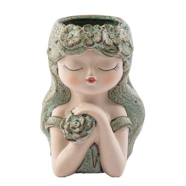 Imagem de Napco Estátua de anjo Woodcarve, 89 cm de altura por 28 cm de comprimento