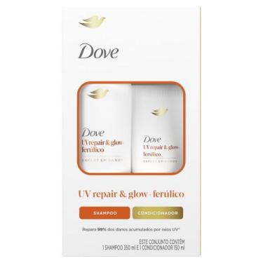 Imagem de Kit Dove Uv Repair & Glow +Ferúlico Shampoo 350ml + Condicionador 150m