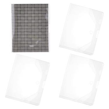 Imagem de PH PandaHall 4 peças de capa A5, capa transparente A5 de plástico de PVC, capas para livros A5, cadernos, agendas, documentos, esboços, postais, imagens, 24,5 x 38,5 cm