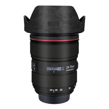 Imagem de EF 24-70 2.8L II Adesivo de lente de câmera antirriscos para Canon EF 24-70 mm F2.8 L II Capa protetora de revestimento de revestimento (preto da Mamba)