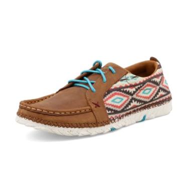 Imagem de Twisted X Tênis feminino Zero-X – Tênis fashion feito à mão para mulheres, multicor, 38