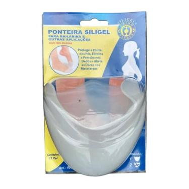 Imagem de Siligel Ponteira de Silicone para Bailarina, Protetor para Ponta dos Pés, Alivia Dores nos Metatarsos, 100% Silicone