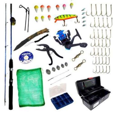 Imagem de Kit De Pescaria Pronto Para Uso Acessórios Caixa Vara - Sekyped