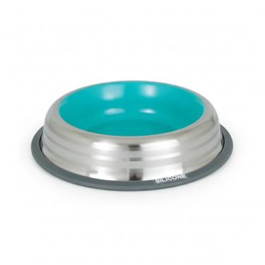 Imagem de Tigela Comedouro para Pet em Inox Roxo Antiderrapante Durável Prestige 210ml