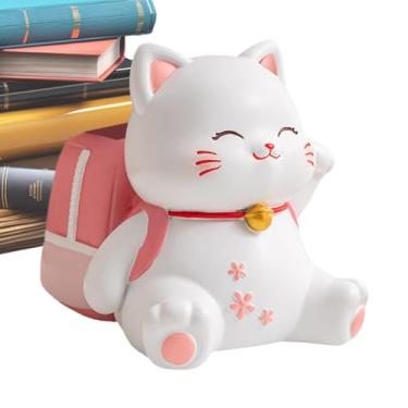 Imagem de Porta-lápis – Copos para mesa, organizador de pincéis de maquiagem de gato fofo, material de estudo para estudantes, meninos, meninas, crianças, mulheres, crianças, amigos, professores