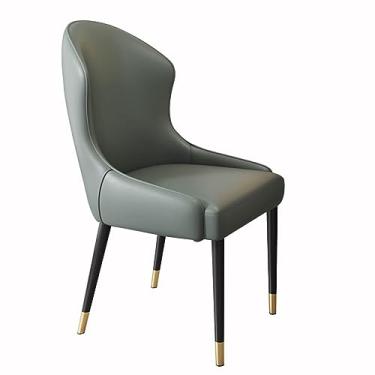 Imagem de Cadeira de jantar Chai de couro resistente ao desgaste da cozinha cadeiras de jantar quarto sala de casamento varanda sofá cadeira penteadeira cadeira de maquiagem cadeiras de sala de estar - branco