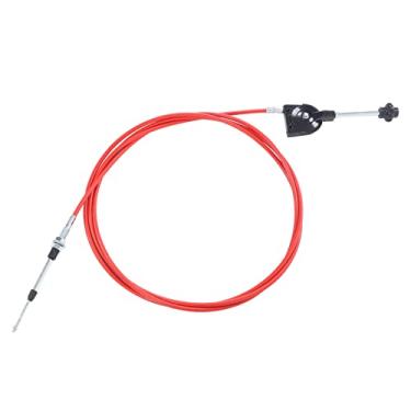 Imagem de WALFRONT Cabo de Acelerador Manual de Escavadeira, Resposta de Acelerador Mais Rápida de Controle Direto, Tubo PU de Junta de Aço Inoxidável, Com 5m de Comprimento, para Escavadeira ou