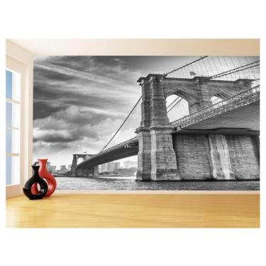 Imagem de Papel De Parede Cidade Ponte Prédios New York 3,5M Ncd289 - Você Decor