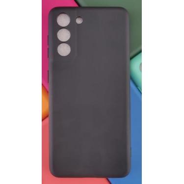 Imagem de Case Capa Capinha Galaxy S21 Samsung Silicone Aveludada - CC, Preto