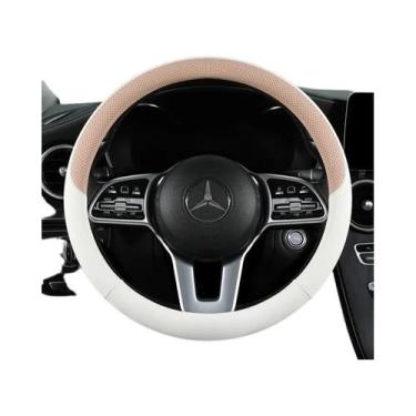 Imagem de Capa De Volante Universal De Couro Nappa Perfurado De 15 Polegadas Que