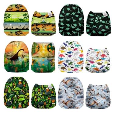 Imagem de Mama Koala 1.0 Fraldas de pano para bebês, pacote com 6 apenas capas de bolso (sem inserções) - Fraldas de bolso laváveis e reutilizáveis de tamanho único para recém-nascidos e crianças pequenas