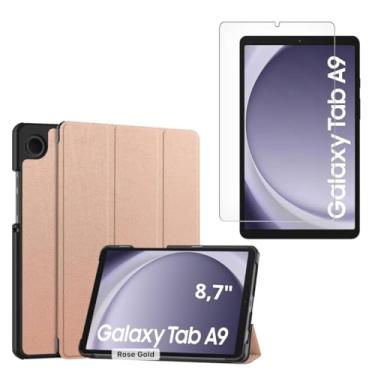 Imagem de Capa Flip Comp Tab Galaxy A9 X110 X115 8.7 + Película Vidro (Gold)