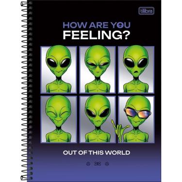 Imagem de Caderno Capa Dura Universitário Connect Orbit 1 Matéria 80 Folhas Tilibra Estampa 1