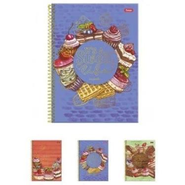 Imagem de Caderno Foroni universitário cupcake espiral 80 folhas
