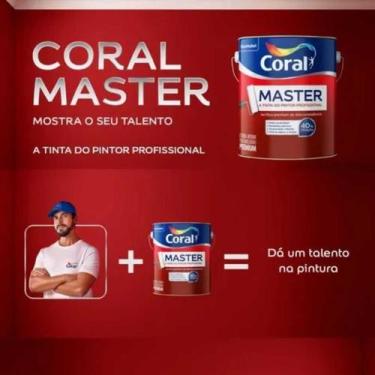 Imagem de Base T Para Tinta Acrílica Master Premium Fosca 3.2lt - Coral - CORAL 