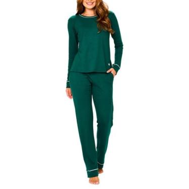 Imagem de Pijama Longo Podiun 245130 Feminino Dry Finish Viscolycra T. P/GG, GG,