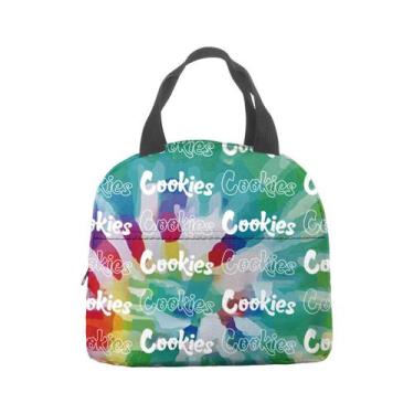 Imagem de Lancheira, bolsa térmica, biscoitos de anime, bolsa de bento portátil 