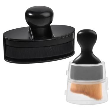 Imagem de LEONTOOL Escova aplicadora de brilho profissional para pneus automotivos, escovas aplicadoras de curativos com suporte de armazenamento e escova livre de poeira, kit de detalhes de carro para limpeza