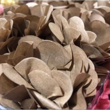 Imagem de Forminhas para Doces Finos - Kit 40/120 Formas Flor Decorativas | Ideal para Casamentos, Festas e Cupcakes (Style - Kraft,120)