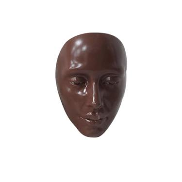 Imagem de Manequim de Maquiagem Facial Completa Tábua Prática Silicone Auxílio Perfeito para Praticar Iniciantes