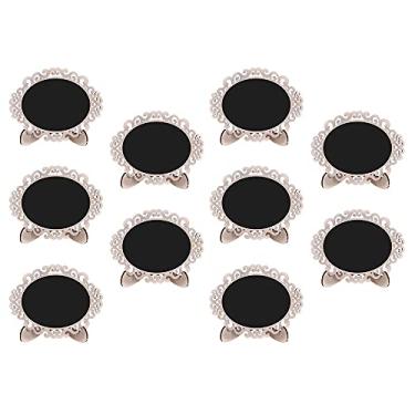 Imagem de Letreiros de Quadro Negro com Mensagens Fofas Cavaletes Madeira Decorações Artesanais para Casamento Festa Jardim Casa P