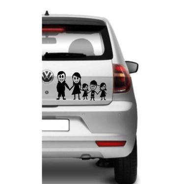 Imagem de Adesivo Para Carro Familia Feliz Mod 20