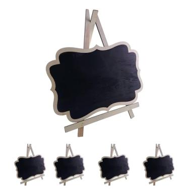 Imagem de Lousa Quadro Negro Decorativa com Cavalete de Madeira Mesa 35x30cm Festas Evento Restaurante Recados (4)