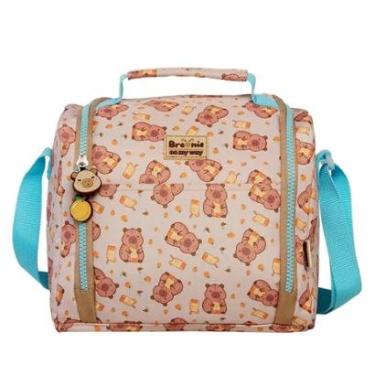 Imagem de Lancheira Termica Escolar Merendeira Porta Lanches Capivara-Unissex