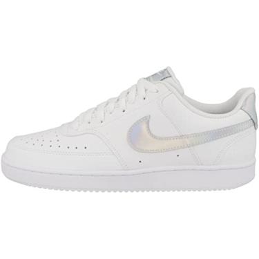 Imagem de Nike Tênis feminino Court Vision Low, Branco, multicolorido, preto, 34