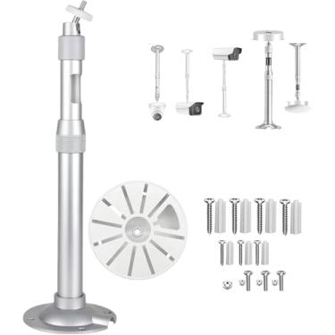 Imagem de SamIdea Suporte de teto ajustável de 30 a 59,9 cm para câmeras domo grandes - placa de base grande de 150 mm para TP-Link/H3C/Huawei, mastro de extensão AP resistente