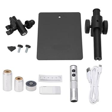 Imagem de Conjunto de microscópio digital Lente telefoto Lentes de alta ampliação Polarizador Cabo de dados 12MP Sensor Laboratórios CNC Inspeção industrial Avaliação de joias