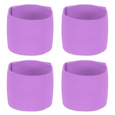 Imagem de YELARXI Braçadeira de Capitão de Futebol, Pulseiras Elásticas Ajustáveis para Jogador Líder de Equipe Crachá Antiderrapante Acessórios Esportivos - Adequado para (Adulto/Juvenil-Futebol) 4 Peças e