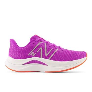 Imagem de New Balance Tênis de corrida feminino FuelCell Propel V4, Rosa/branco cósmico, 5 Wide