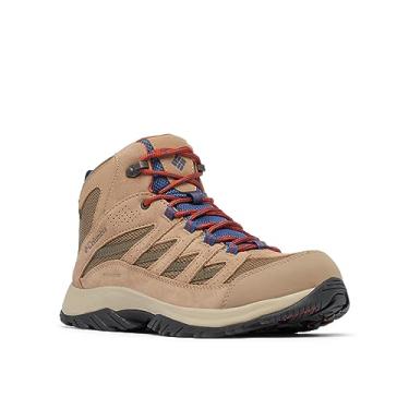 Imagem de Columbia Tênis masculino Crestwood Mid impermeável largo para caminhada, Marrom acinzentado, carbono, 12 Wide