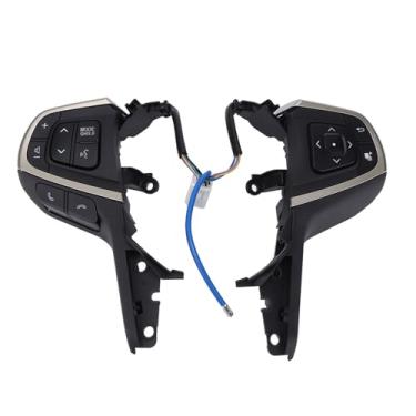 Imagem de aqxreight Controle de Interruptor de Volante Preto Botão Multifuncional Substituição de Adaptações de Carro para 2015-2021 Controle de Direção Qualidade Elevada de Roda de Botão Perfeito