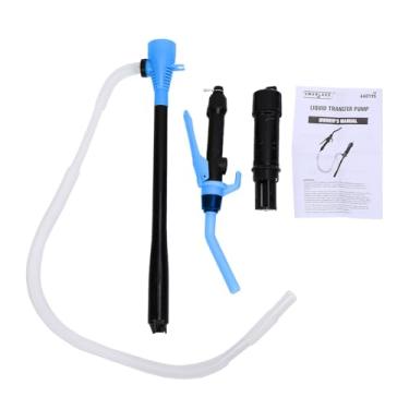 Imagem de Luocute Bomba de Sifão Elétrica, Bomba de Transferência Portátil Alimentada por Bateria para água a Querosene a Gasolina, Com Controle de Fluxo Ajustável e de Filtragem Fina (BLUE)