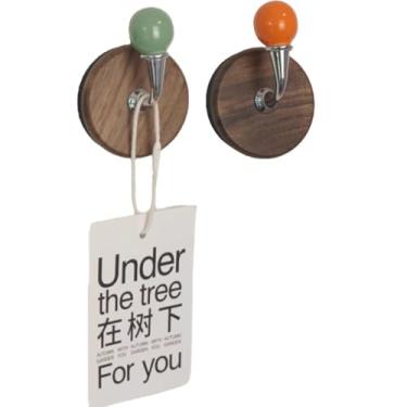 Imagem de 2 ganchos magnéticos coloridos, ganchos magnéticos resistentes, ganchos magnéticos fortes de neodímio, cabide magnético para geladeira, porta de metal, armário para pendurar toalha, casaco, bolsa