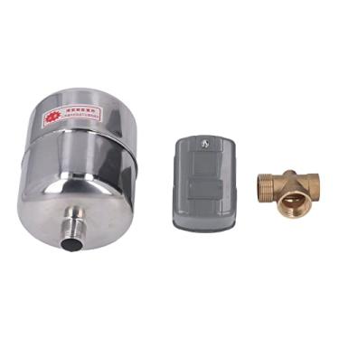 Imagem de Interruptor de controle de pressão da bomba de água Tanque de pressão de aço inoxidável Kit de válvula de retenção de cobre 110V 230V Função liga/desliga automática para bombas