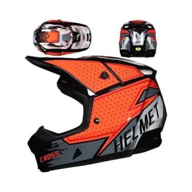 Imagem de Capacete Profissional Para Motocicleta Off-Road Para Mountain Bike DH 