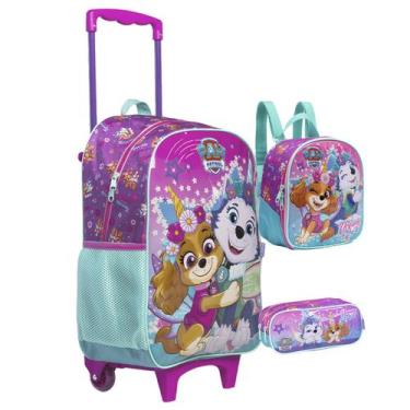 Imagem de Kit Mochila Infantil Patrulha Canina Skye Drean Menina - Xeryus