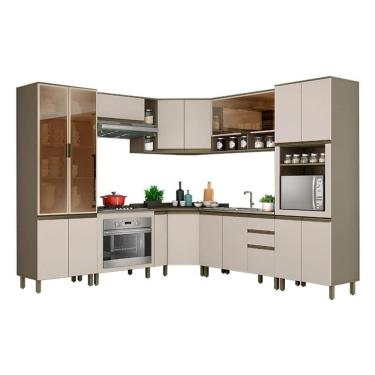 Imagem de Cozinha Modulada Connect 13 Peças Duna Cristal – Henn 