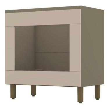 Imagem de Balcão Forno de Embutir Évelin com Tampo Para Cooktop Duna Cristal – Henn