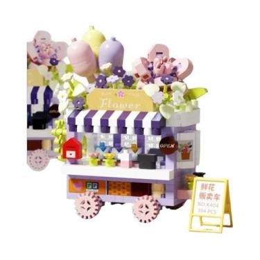 Imagem de Kit De Blocos De Montar DIY Para Meninas, Carro, Food Truck, Loja De S