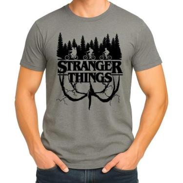 Imagem de Camiseta Camisa Adulto Feminina Masculina Algodão SÉRIE Stranger Thing