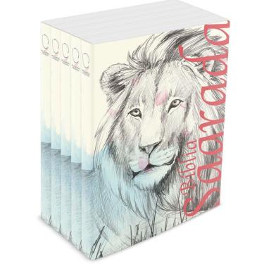 Imagem de Kit com 5 Bíblias do Leão Traços - Brochura - NAA